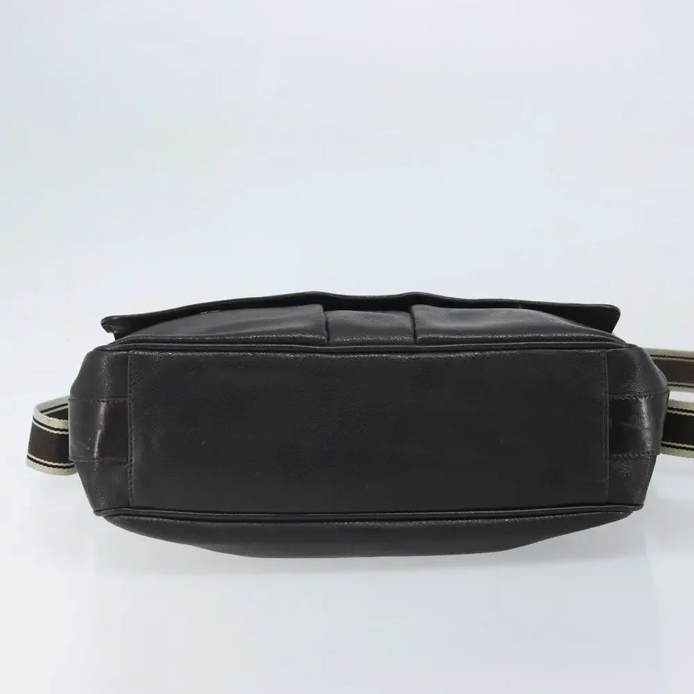 Salvatore Ferragamo Leather Shoulder Bag Brown